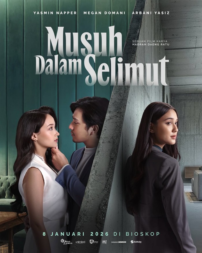 Film Musuh Dalam Selimut mengisahkan pengkhianatan dalam pertemanan. Disutradarai Hadrah Daeng Ratu, tayang 8 Januari 2026.