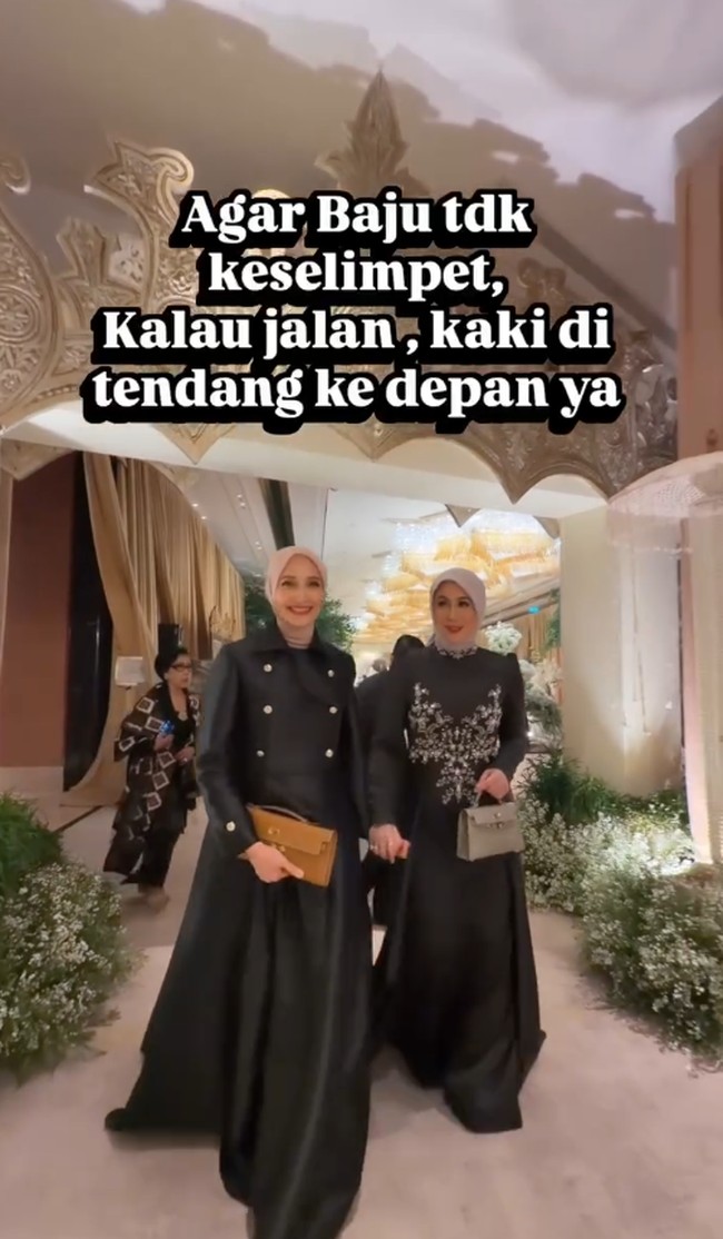 Gaya hijab Marini Zumarnis dan Inneke Koes Herawati.