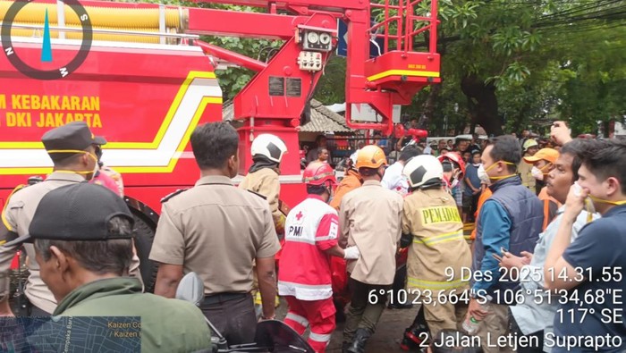 Kebakaran Gedung di Jakpus Diduga dari Baterai Terbakar di Lantai 1