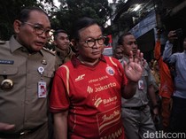 Gubernur Pramono Cek Gedung Terra Drone Jakpus yang Terbakar