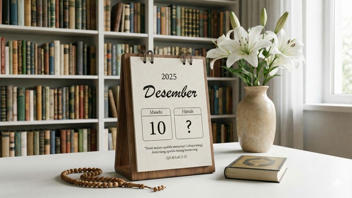 Tanggal Hijriah Hari Ini 10 Desember 2025 Lengkap Kalender PDF-nya
