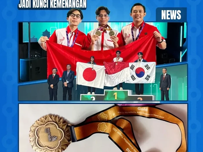 Mahasiswa UNIKOM Buat Merah Putih di Atas Matahari Terbit pada WorldSkills Asia 2025