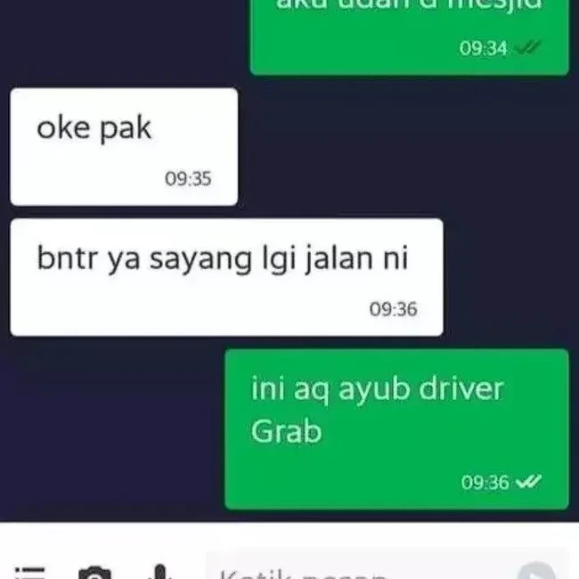 Malu Berat! Kumpulan Salah Kirim Chat Customer dan Driver Ojol