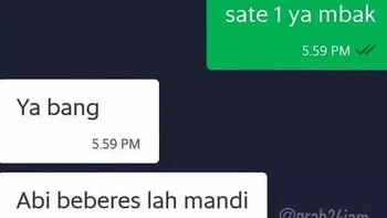 Baru kenal udah dipanggil Abi aja, uhuy. Foto: Instagram/grab24jam