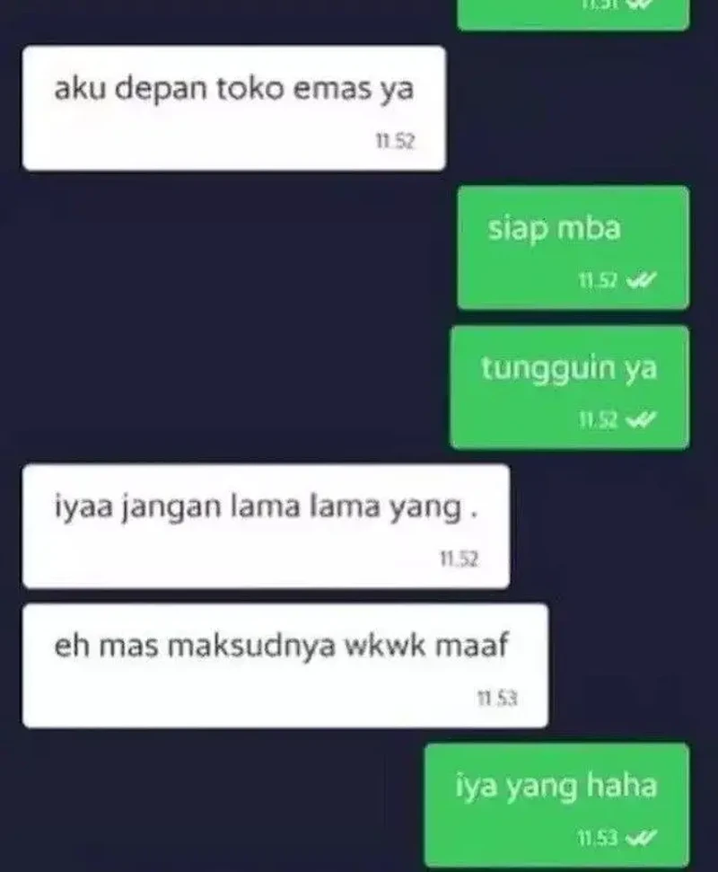 Kalau lagi nggak fokus, mending tunda dulu deh urusan bales chatnya. Daripada salah kirim kayak berikut ini, jadinya malu berat.