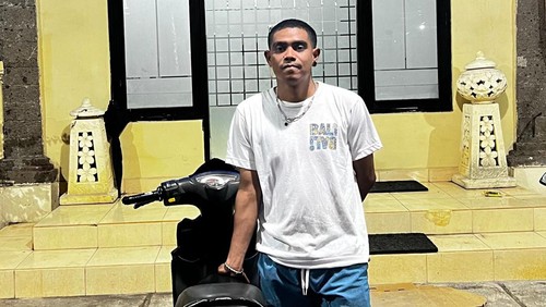 Pengendara motor ugal-ugalan diamankan Satlantas Polresta Denpasar.