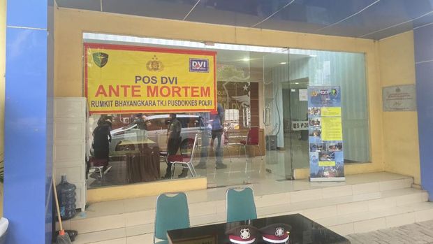 Posko postmortem dan antemortem juga didirikan sebagai bagian dari proses identifikasi jasad korban dii RS Polri (dok Istimewa)