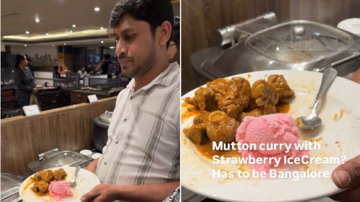 Pria Ini Ngambil Es Krim Stroberi Campur Kari Domba, Gimana Rasanya?+