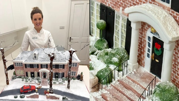 Sayang! Kue Bentuk Rumah Home Alone Ini Bakal Berakhir di Tempat Sampah