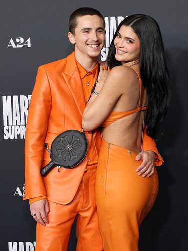 Timothée Chalamet and Kylie Jenner at the 