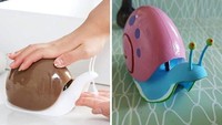 Hanya siput Inilah yang boleh tetap berada di dapur kamu. Dispenser sabun siput yang super menggemaskan ini adalah tambahan playful untuk wastafel kamu. Selain berfungsi sebagai dekorasi yang unik, alat ini memiliki kapasitas menampung sabun yang jauh lebih besar dari yang terlihat, menjadikan rutinitas mencuci tangan anda lebih menyenangkan. Dok. Bored Panda