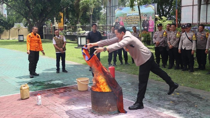 Cara Polisi Magetan Tingkatkan Kesiapsiagaan Penanganan Kebakaran