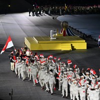 Sebanyak 1.021 atlet Tanah Air berpartisipasi di SEA Games 2025 Thailand pada 9-20 Desember. Semangat mereka untuk berjuang terwakili oleh jersey tim Republik Indonesia yang mengusung tema ‘Spirit of the Nation’. (Foto: ANTARA FOTO/NOVA WAHYUDI)