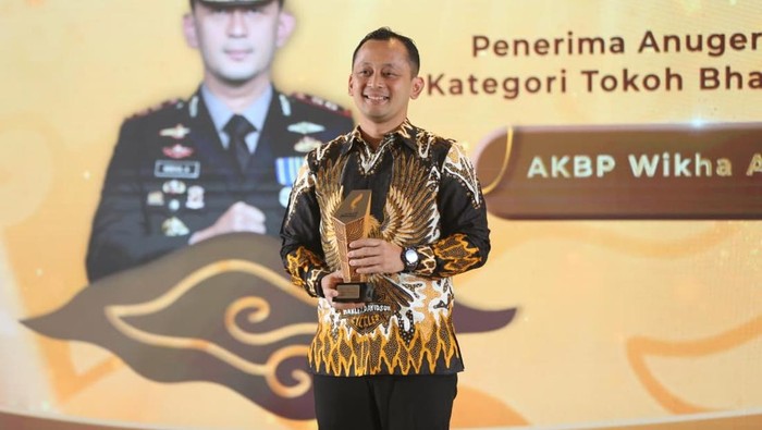 Kapolres Bogor Raih Penghargaan Tokoh Bhayangkara Inovasi Pembangunan