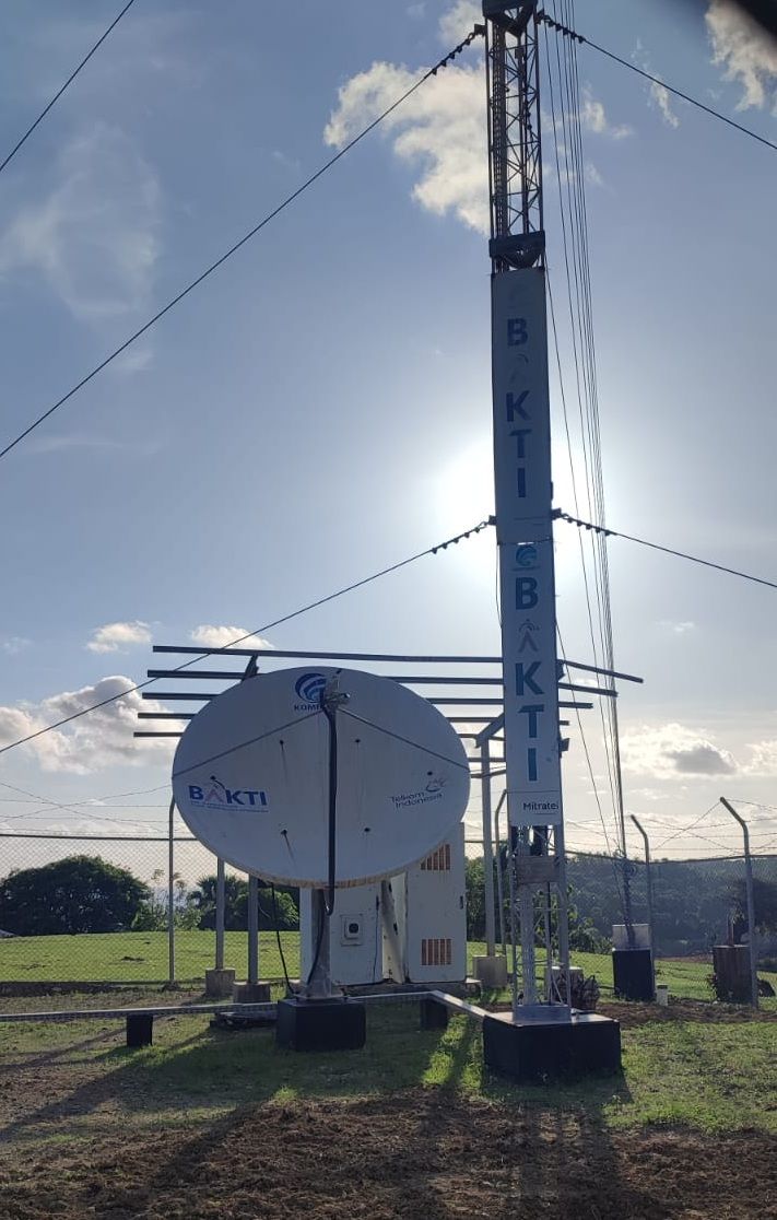 Menara BTS BAKTI Komdigi di Hawu Mehara