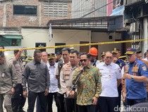 Video Mendagri Cek TKP Kebakaran Gedung Terra Drone