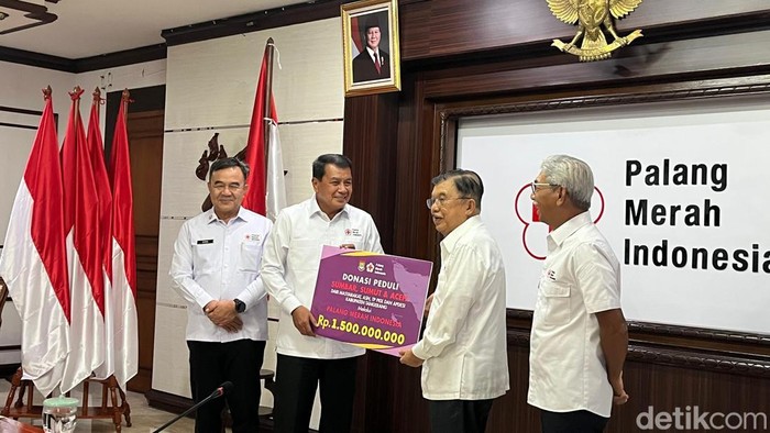 PMI Terima Donasi Rp 1,5 M dari Pemkab Tangerang untuk Bencana Sumatera