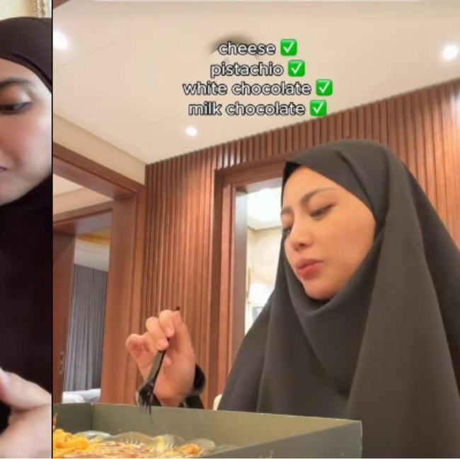 Rachel Vennya Umrah, Cicip Nasi Mandhi dan Kunafa yang Enak!