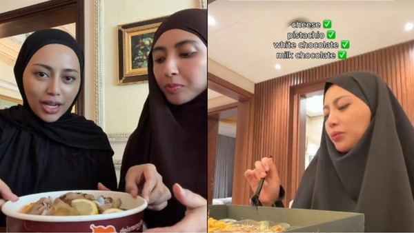 Rachel Vennya Umrah, Cicip Nasi Mandhi dan Kunafa yang Enak!
