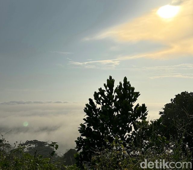 Suasana sunrise di Bukit Biru Tenggarong. (Nadhifa Aurellia) Suasana sunrise di Bukit Biru Tenggarong. (Nadhifa Aurellia)
