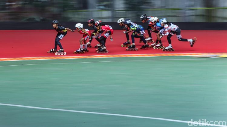 Atlet Sepatu Roda Tancap Gas di Kualifikasi Porprov Jabar
