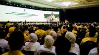 Ketua Umum Partai Golkar Bahlil Lahadalia membuka Bimbingan Teknis Anggota Fraksi Partai Golkar DPRD Provinsi dan Kota/Kabupaten se-Indonesia Tahap II Tahun 2025 di Hotel Bidakara, Jakarta, Rabu (10/12/2025).