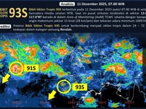 Bibit Siklon 93S Terbentuk di Samudra Hindia, Bawa Hujan untuk Wilayah Ini!