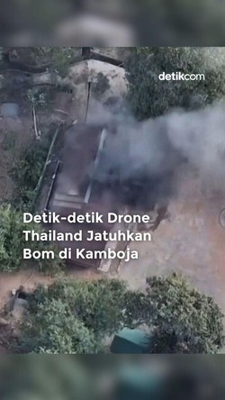 Video: Detik-detik Drone Thailand Jatuhkan Bom di Kamboja