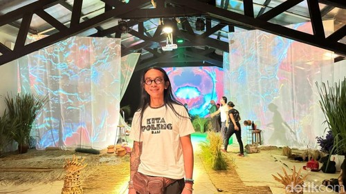 Direktur Artistik Subak Spirit, Dibal Ranuh. (Foto: Hani Sofia Muthmainnah/detikBali)