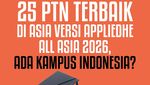 Infografis: 25 PTN Terbaik di Asia Versi AppliedHE ALL ASIA 2026