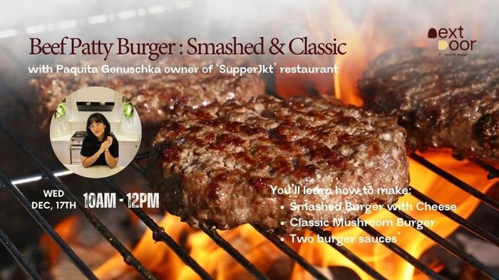 Kelas Beef Patty Burger ala Chef Paquita Genuschka