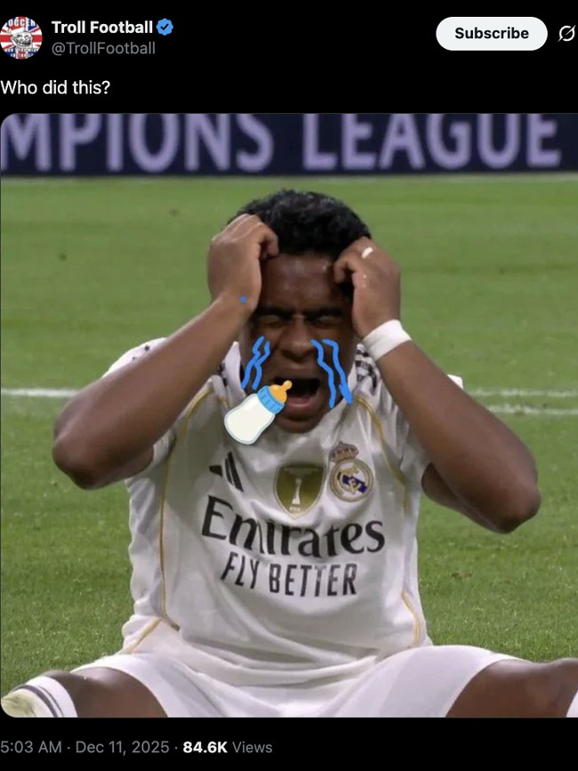 Real Madrid Keok di Kandang, Meme Ledekan pun Bermunculan