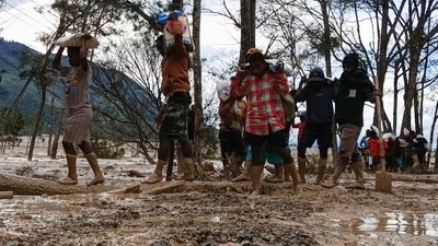 Papua Pegunungan Diterjang Banjir dan Longsor, Warga Mulai Dapat Bantuan