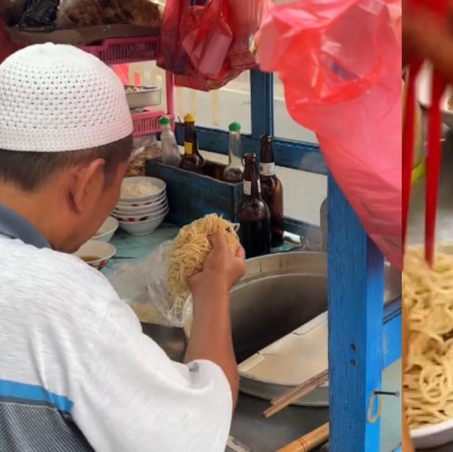 Potret Warung Mie Babi Viral di Bandung yang Penjualnya pakai Atribut Muslim