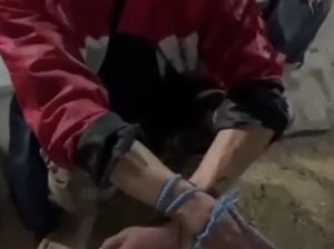 Pria Diduga ODGJ di Kendari Diikat Warga Usai Kepergok Curi HP