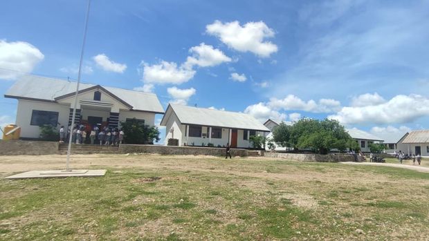 SMAN 1 Sabu Tengah, Sabu Raijua, NTT. (CNBC Indonesia/Maesaroh)