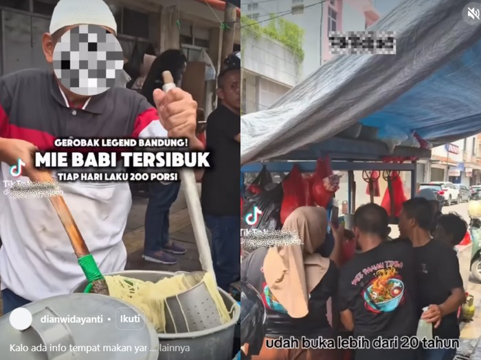 Viral Warung Mie Babi di Bandung, Penjualnya Pakai Peci dan Hijab!