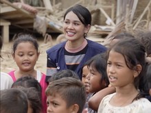 Andien dan Anak-anak Aceh Tamiang Nyanyikan Tanah Airku