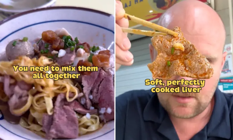 Bule Inggris Ini Kena Semprot Netizen Usai Tuang Kuah ke Mie Babi