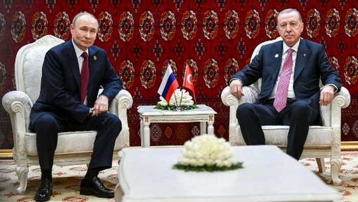 Bertemu Putin, Erdogan Serukan Gencatan Senjata Terbatas Rusia-Ukraina