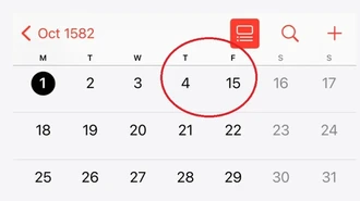 Kenapa Oktober 1582 di iPhone Lompat dari Tanggal 4 Langsung ke-15?