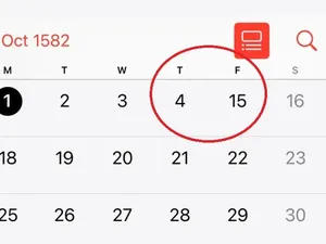 Pengguna iPhone Coba Cek Kalender: Ada yang Aneh di Oktober 1582
