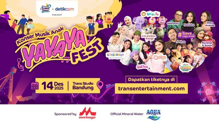 Konser Musik Anak Paling Seru Tahun Ini: YAYAYA FEST 2025 Ada di Bandung!