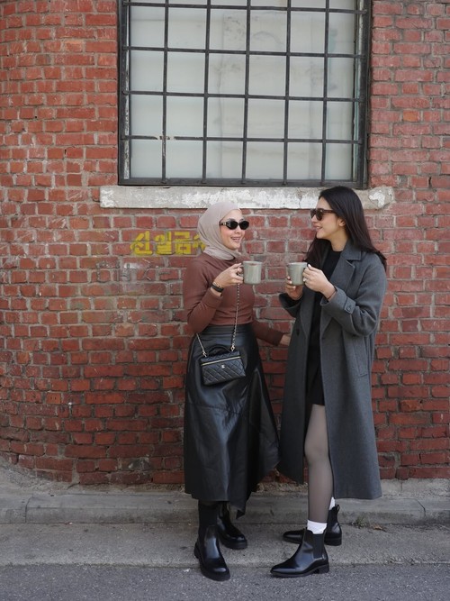 Nabila Syakieb liburan ke Korea bersama sahabat.