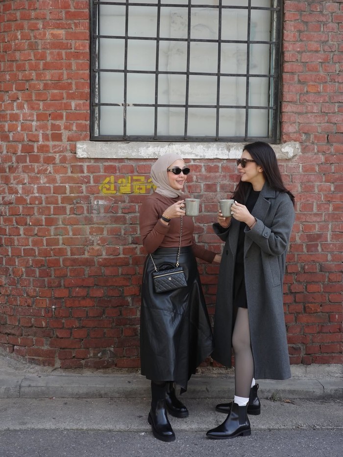 Nabila Syakieb liburan ke Korea bersama sahabat.