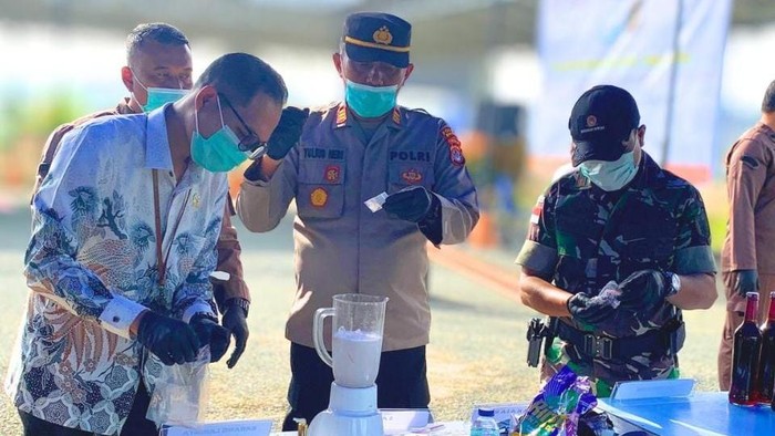 Pemusnahan sabu di Kantor Kejaksaan Negeri Malinau