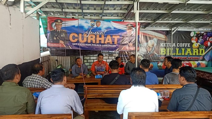 Polres Lamongan Gelar Jumat Curhat Bareng BPBD Bahas Bencana