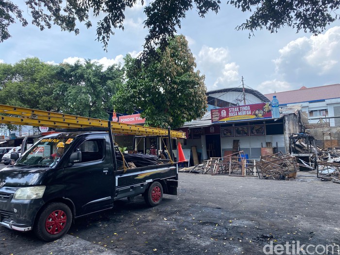 Potret Terkini Puluhan Warung Makan di Kalibata Hangus Imbas Ricuh 'Matel'