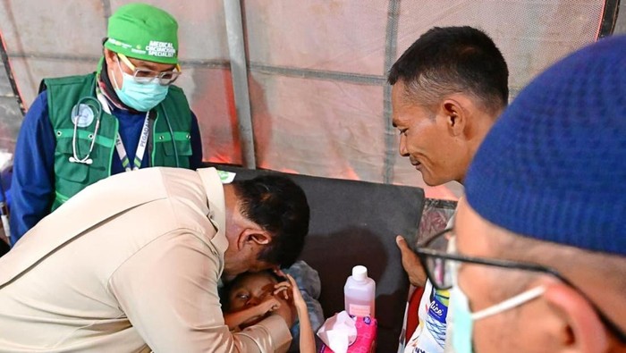 Presiden Prabowo meninjau lokasi banjir di Aceh Tamian, Aceh Tengah, Bener Meriah.