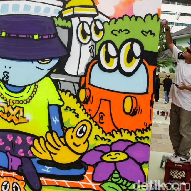 Jakarta Mural Festival Jadi Panggung Ekspresi Seniman Lokal